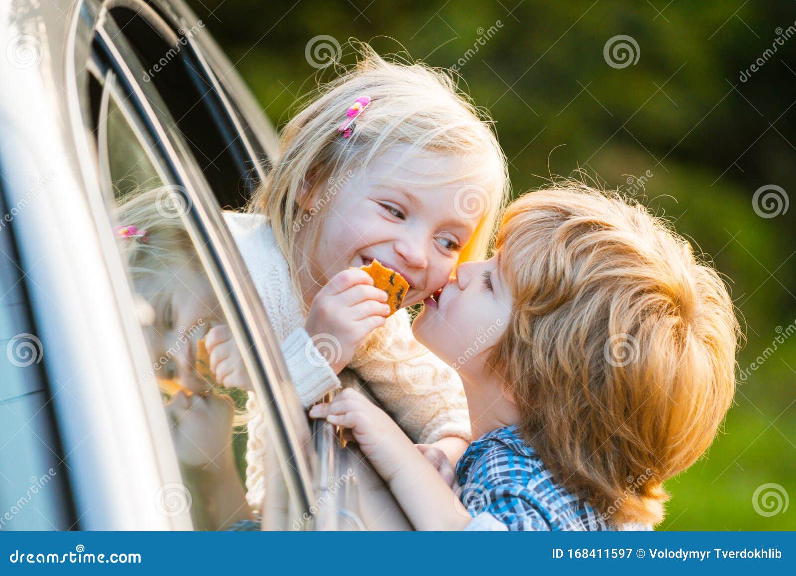 Happy Valentines Day. Valentines Greeting Card. Funny Kids Kiss. the Real  History of Valentines Day. Stock Image - Image of love, hugging: 168411597