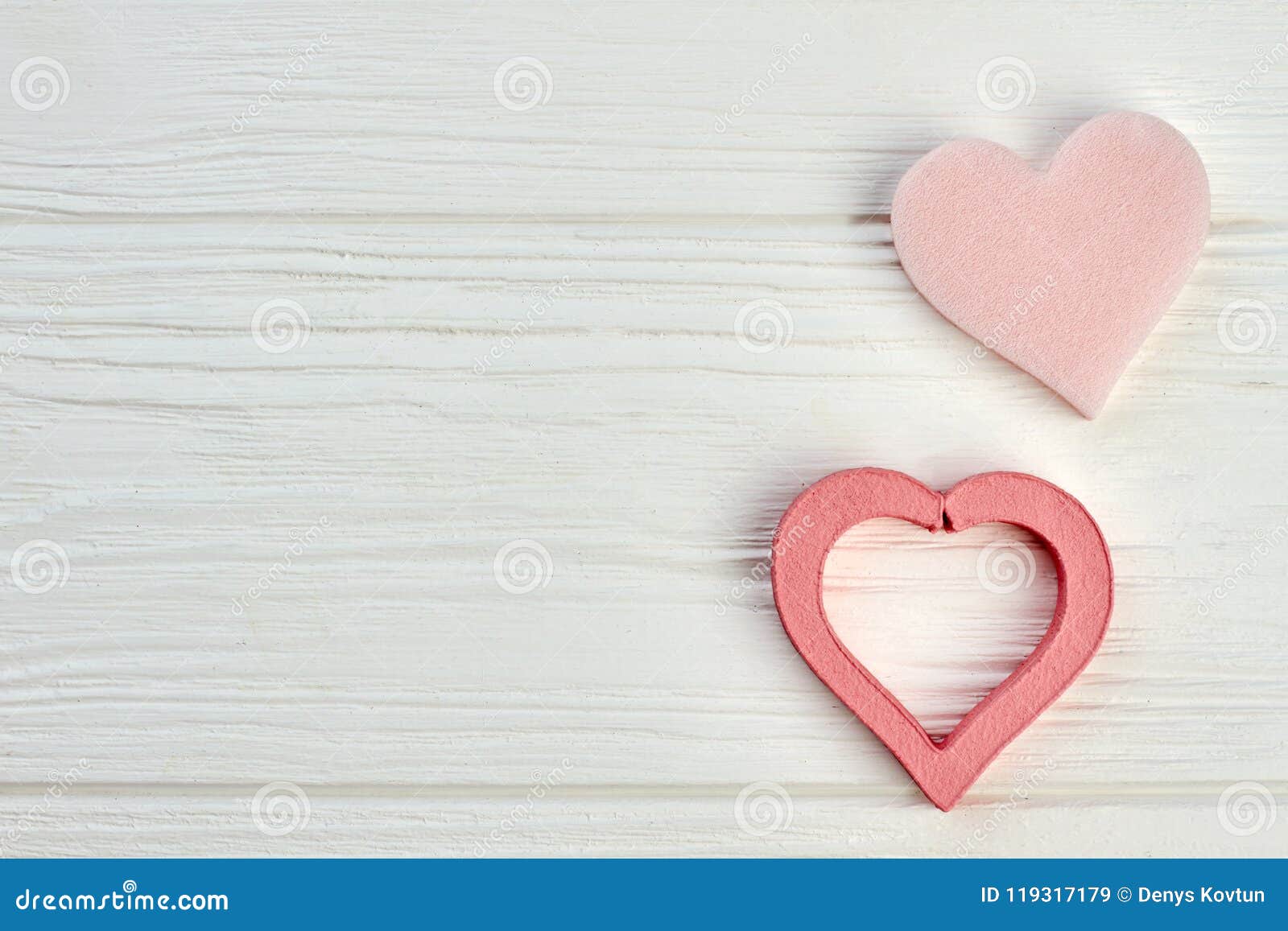 Happy Valentines Day Wooden Background. Stock Image - Image of gift ...