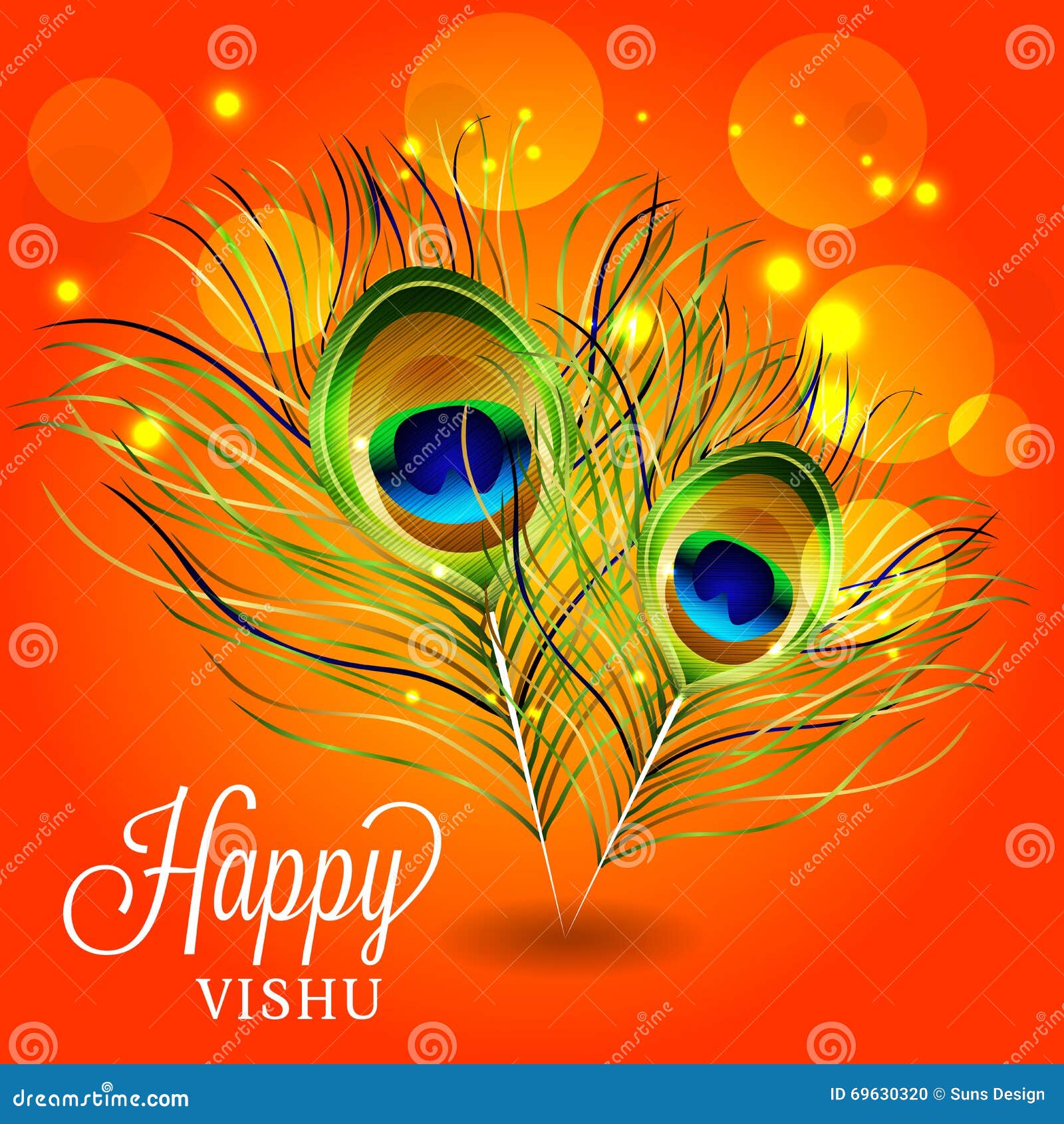 Happy Vishu stock illustration. Illustration of decoration - 69630320