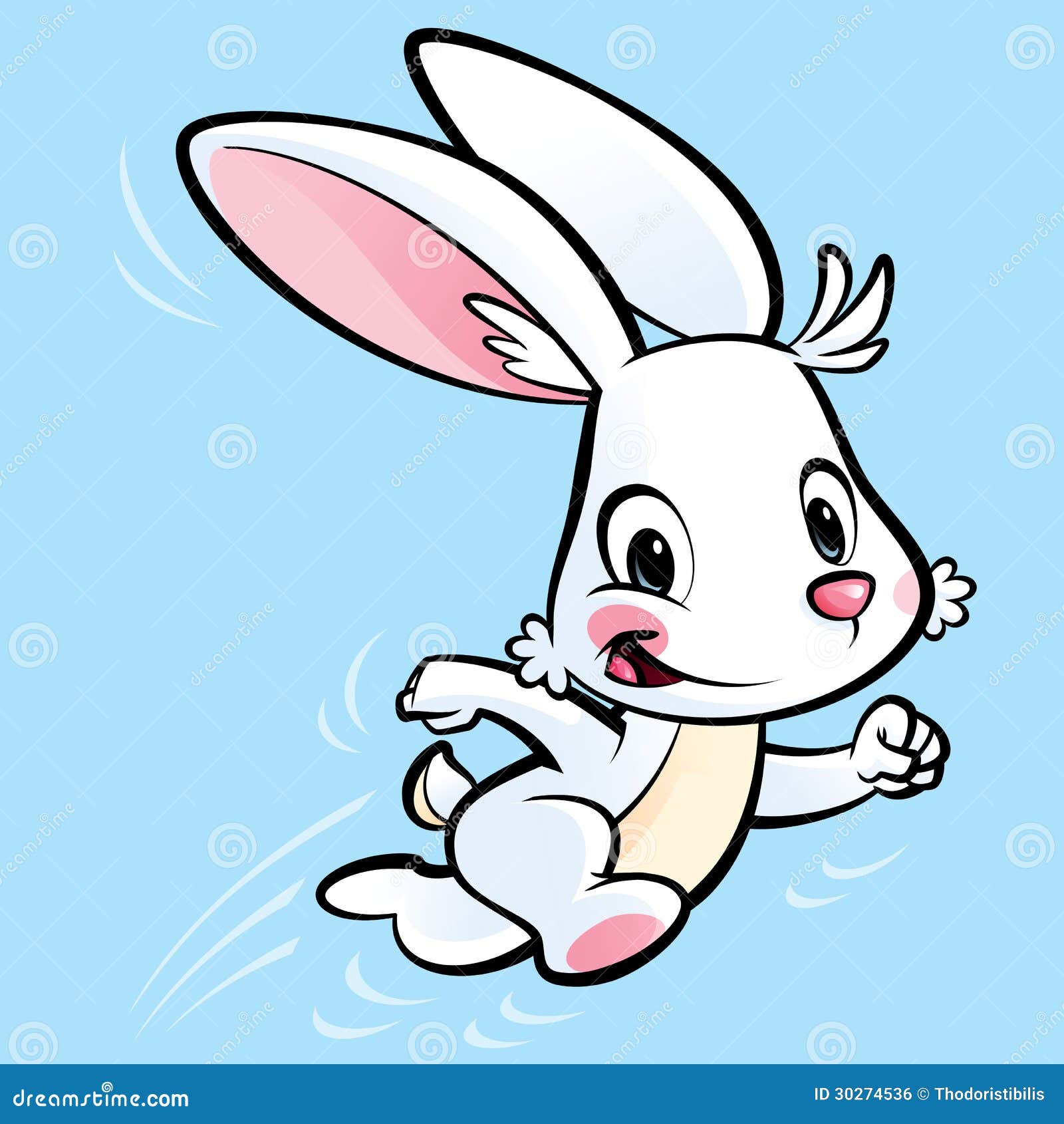 Cartoon cute bunny running stock illustration. Illustration of blue - 30274536 Cartoon cute bunny running stock illustration. Illustration of blue - 30274536
