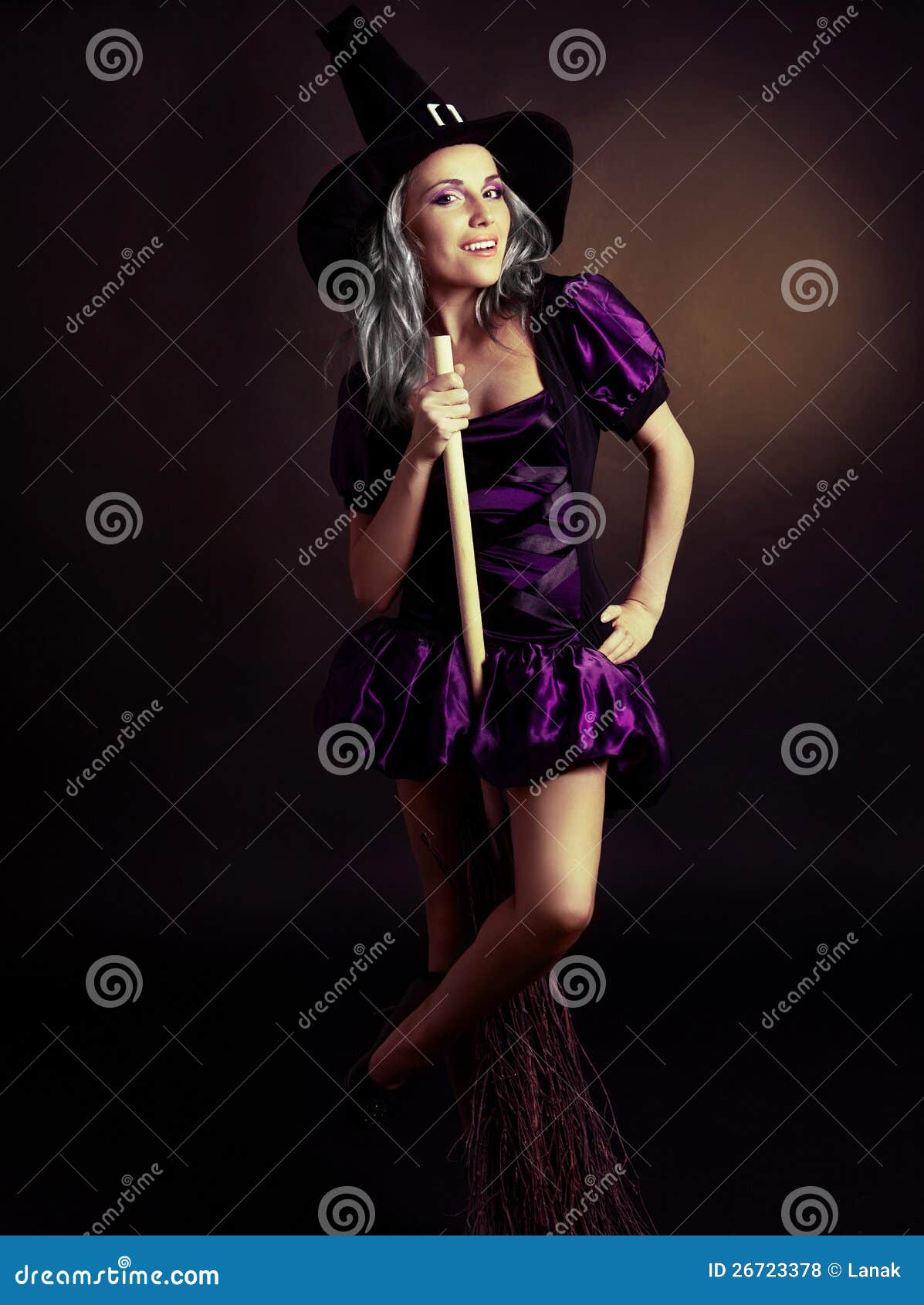 Happy witch stock photo. Image of girl, magic, play, people - 26723378