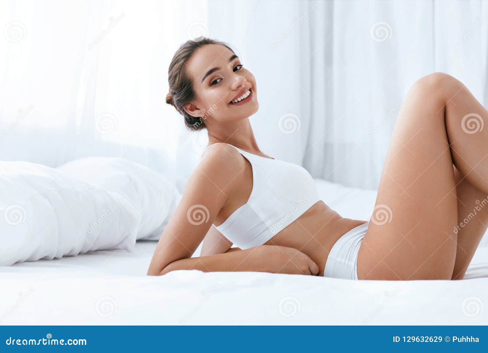 A business woman showing off her body in her underwear. 32323851 Stock  Photo at Vecteezy