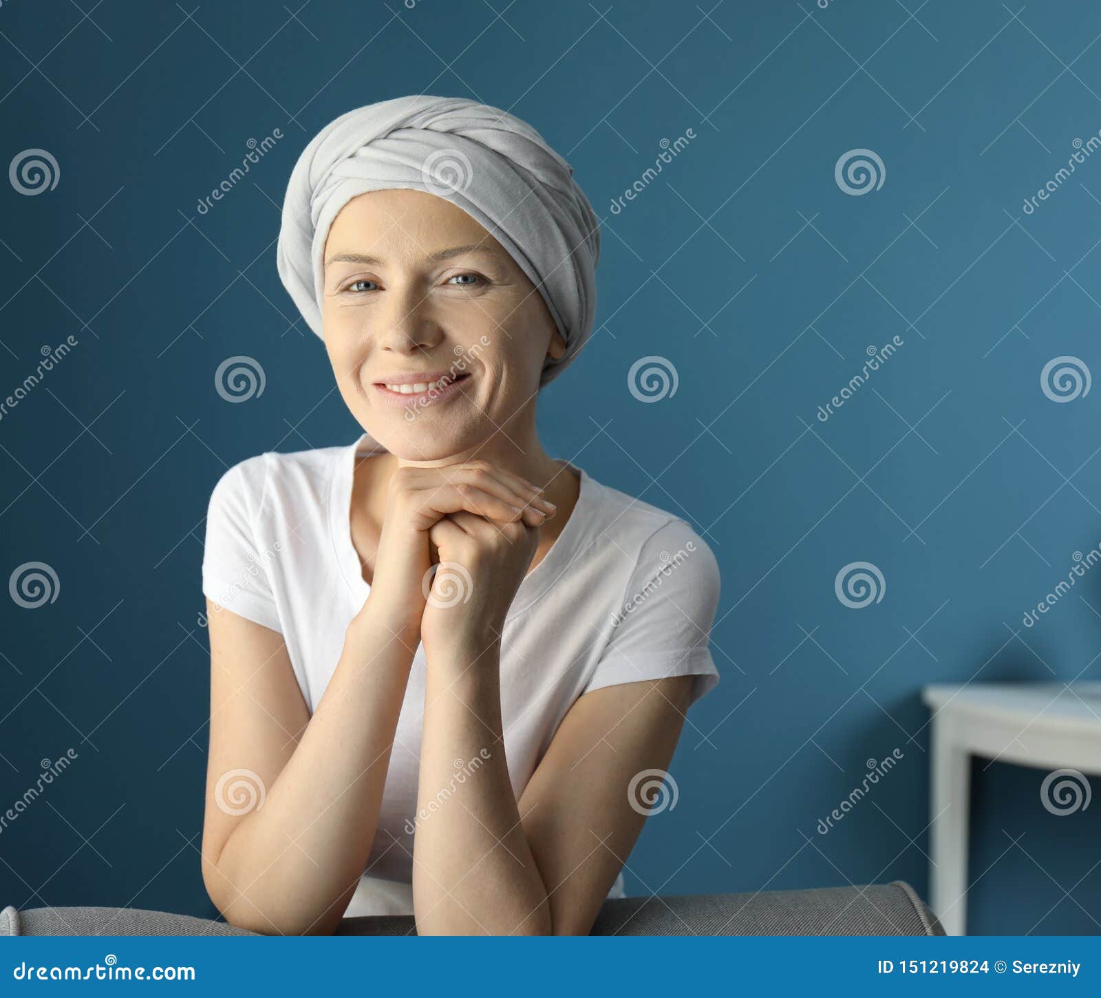 Happy Woman After Chemotherapy At Home Stock Photo Image Of Care Patient