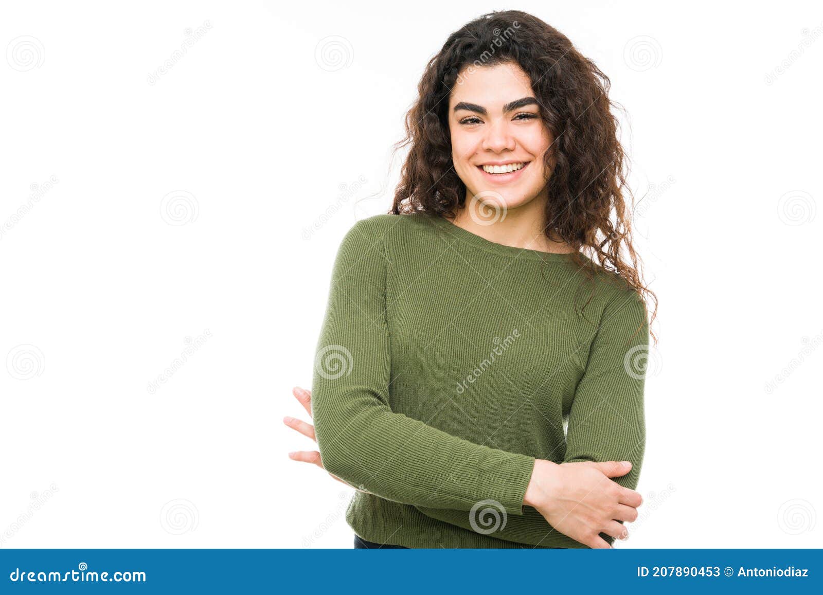 Attractive Young Woman Flashing a Beaming Smile Stock Image - Image of ...
