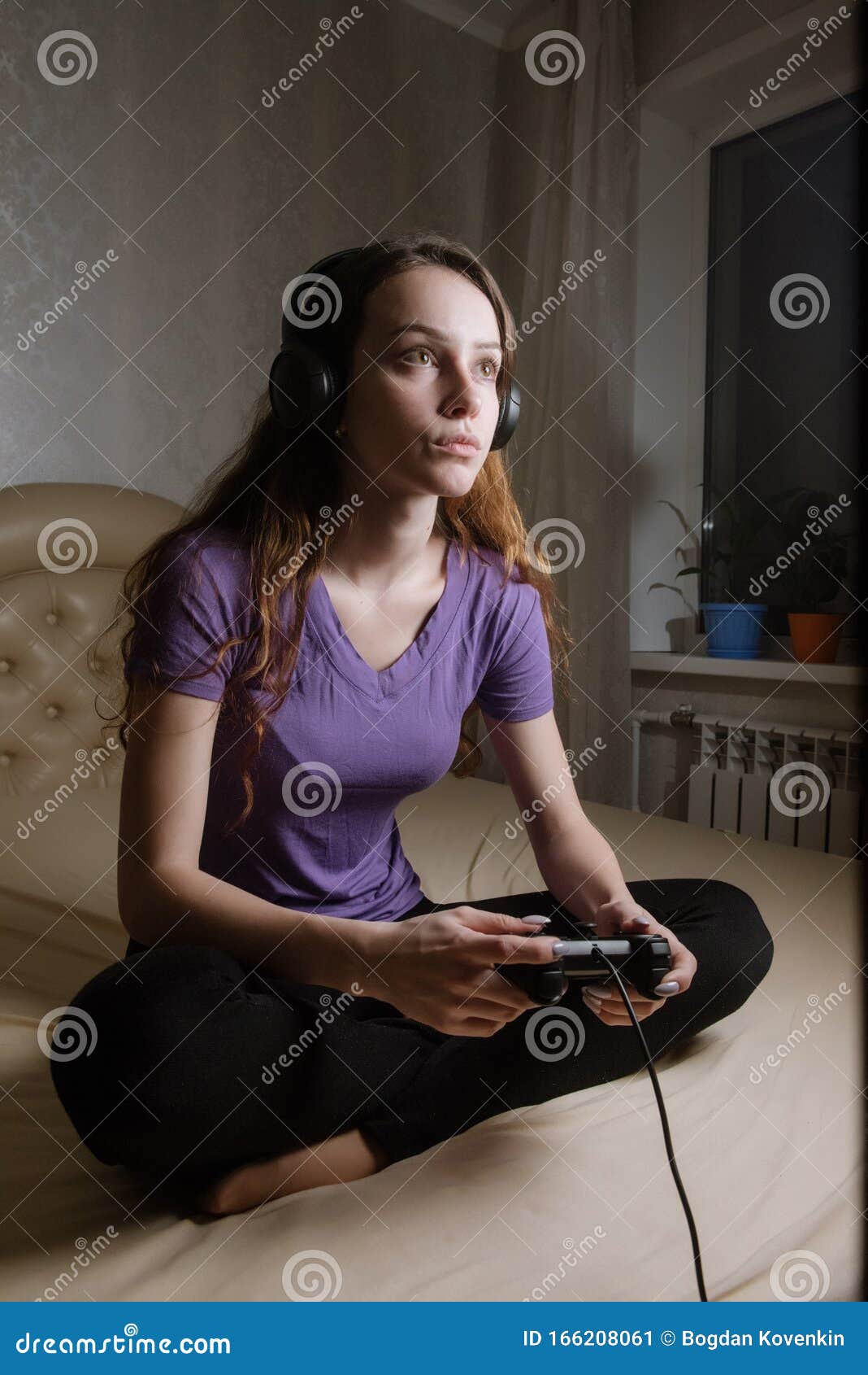 Girls Home Alone Playing Games