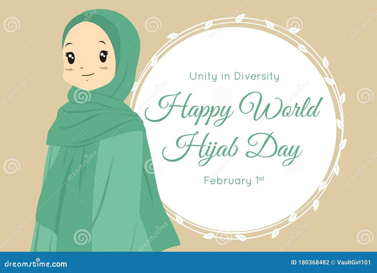 Happy World Hijab Day Beautiful Woman In Hijab Vector Design Stock Vector Illustration Of Cultural Culture Happy World Hijab Day Beautiful Woman In Hijab Vector Design Stock Vector Illustration Of Cultural Culture