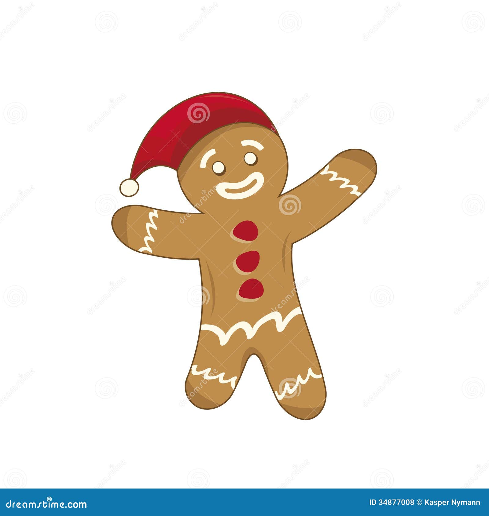 Happy Xmas Gingerbread Man Royalty Free Stock Photos 