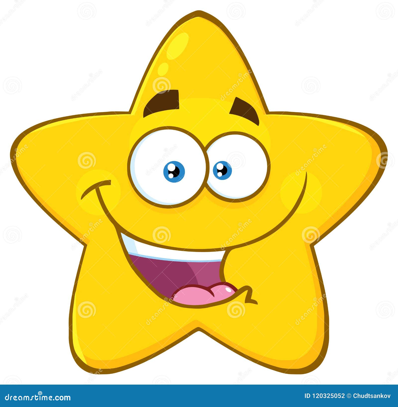 Happy Yellow Star Cartoon Emoji Face Character with Expression Stock Illustration - Illustration of character, cheerful: 120325052 Happy Yellow Star Cartoon Emoji Face Character with Expression Stock Illustration - Illustration of character, cheerful: 120325052