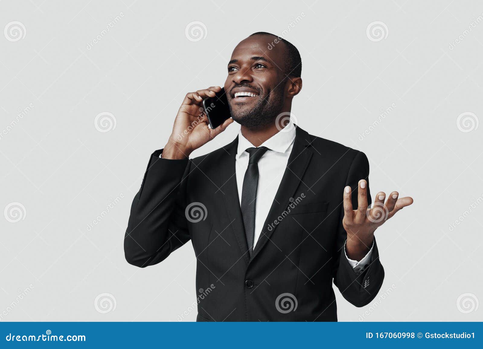happy young african man in formalwear