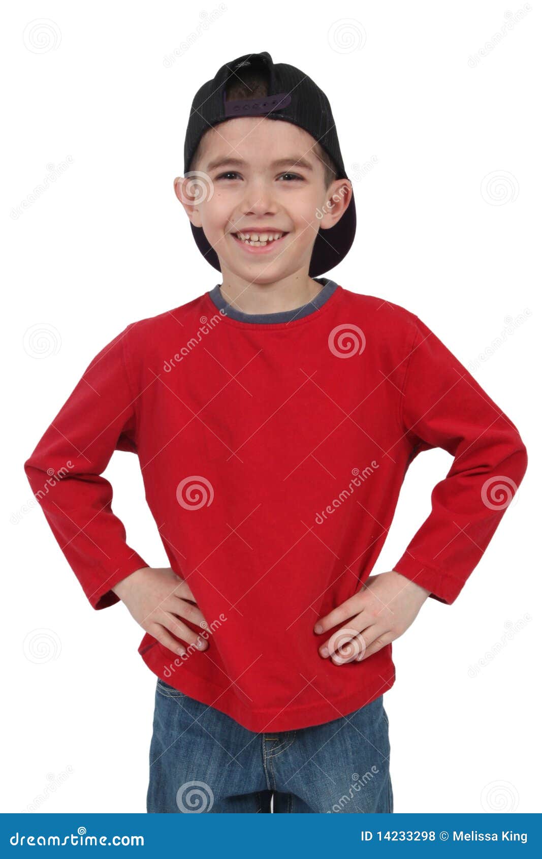 Happy young boy stock photo. Image of preschool, hands - 14233298