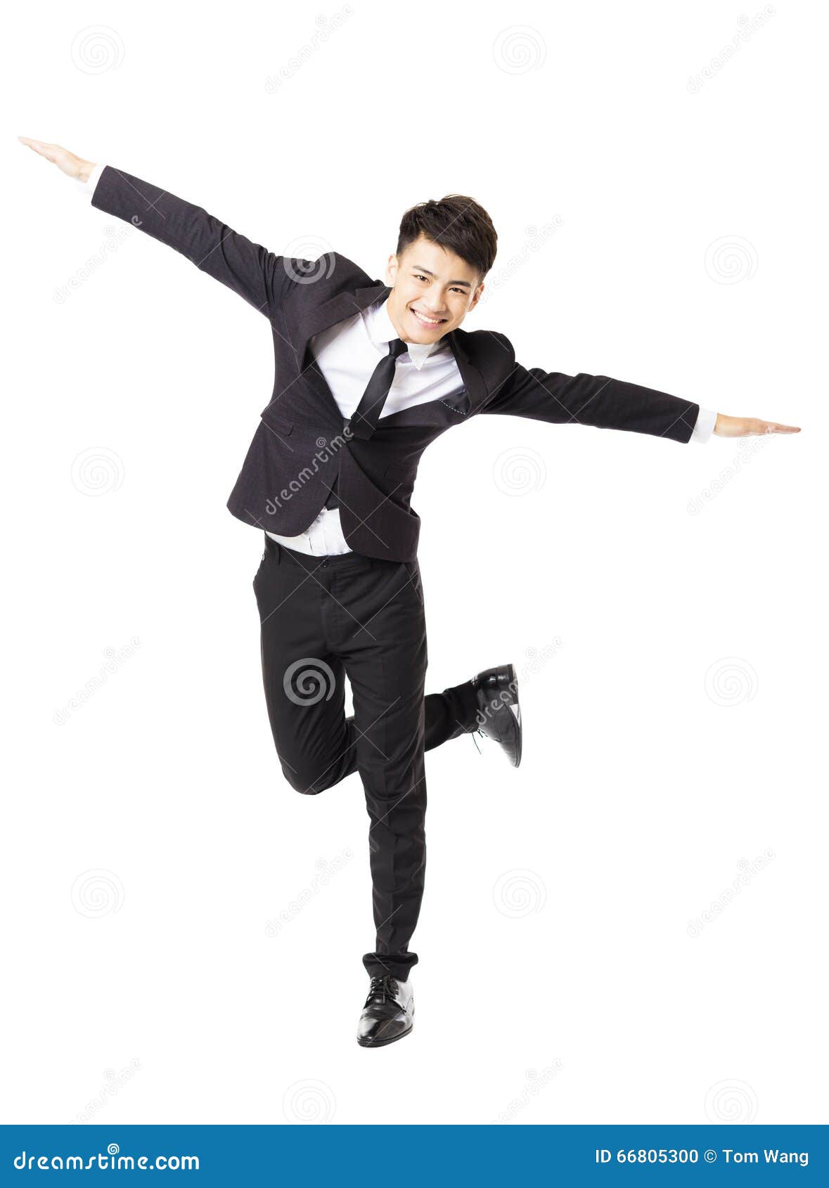 Happy Young Business Man with Successful Gesture Stock Photo - Image of ...