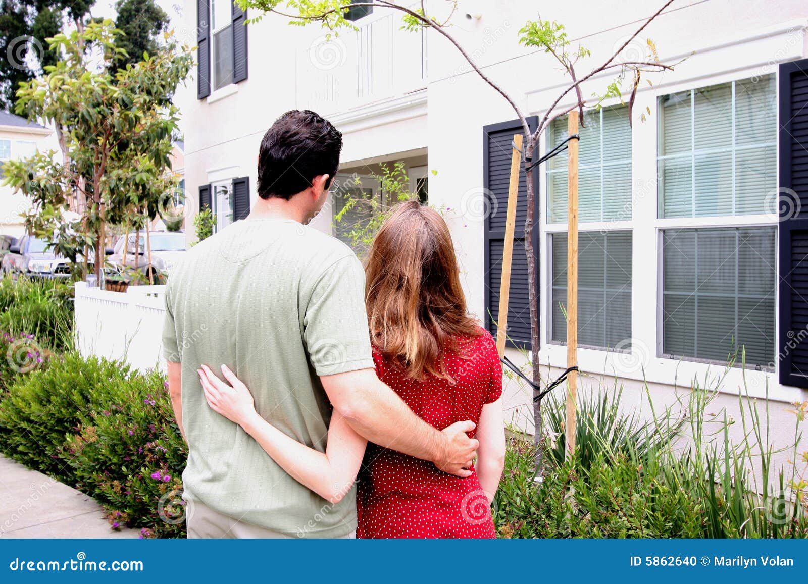 Happy Young Couple New Home Stock Photo - Image of condo, embrace: 5862640