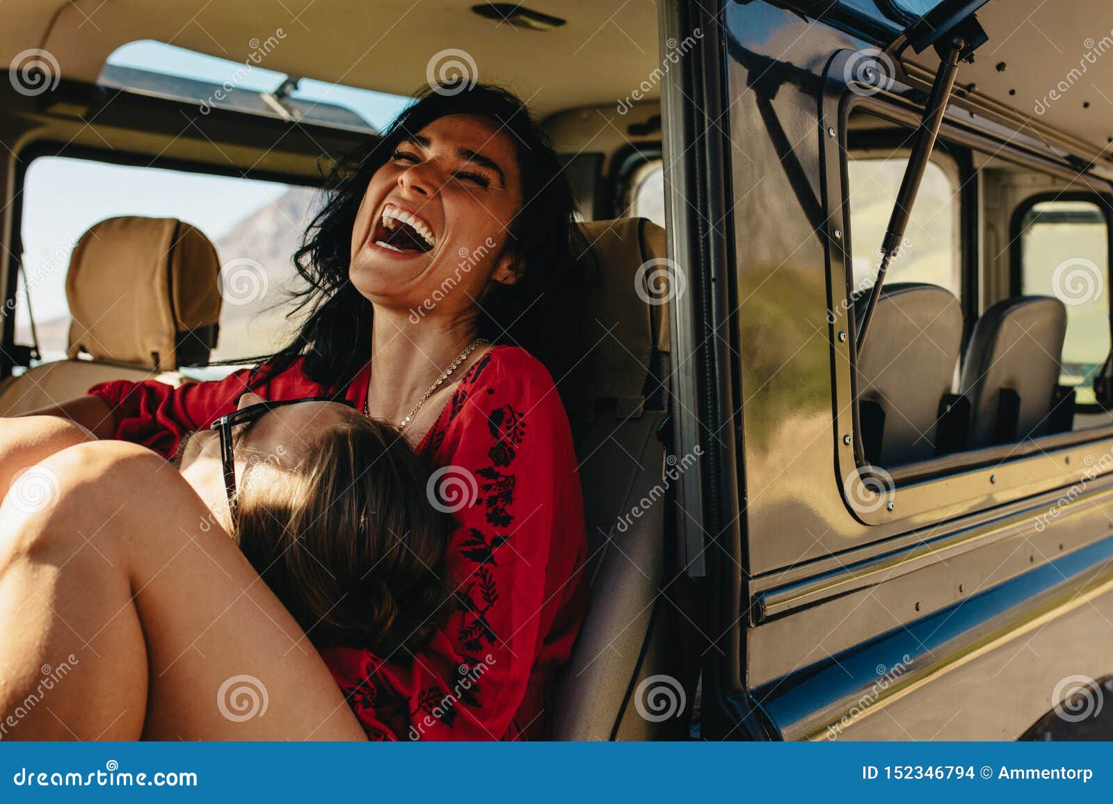 Couple Having Fun On Road Trip Stock Photo Image Of Lifestyles