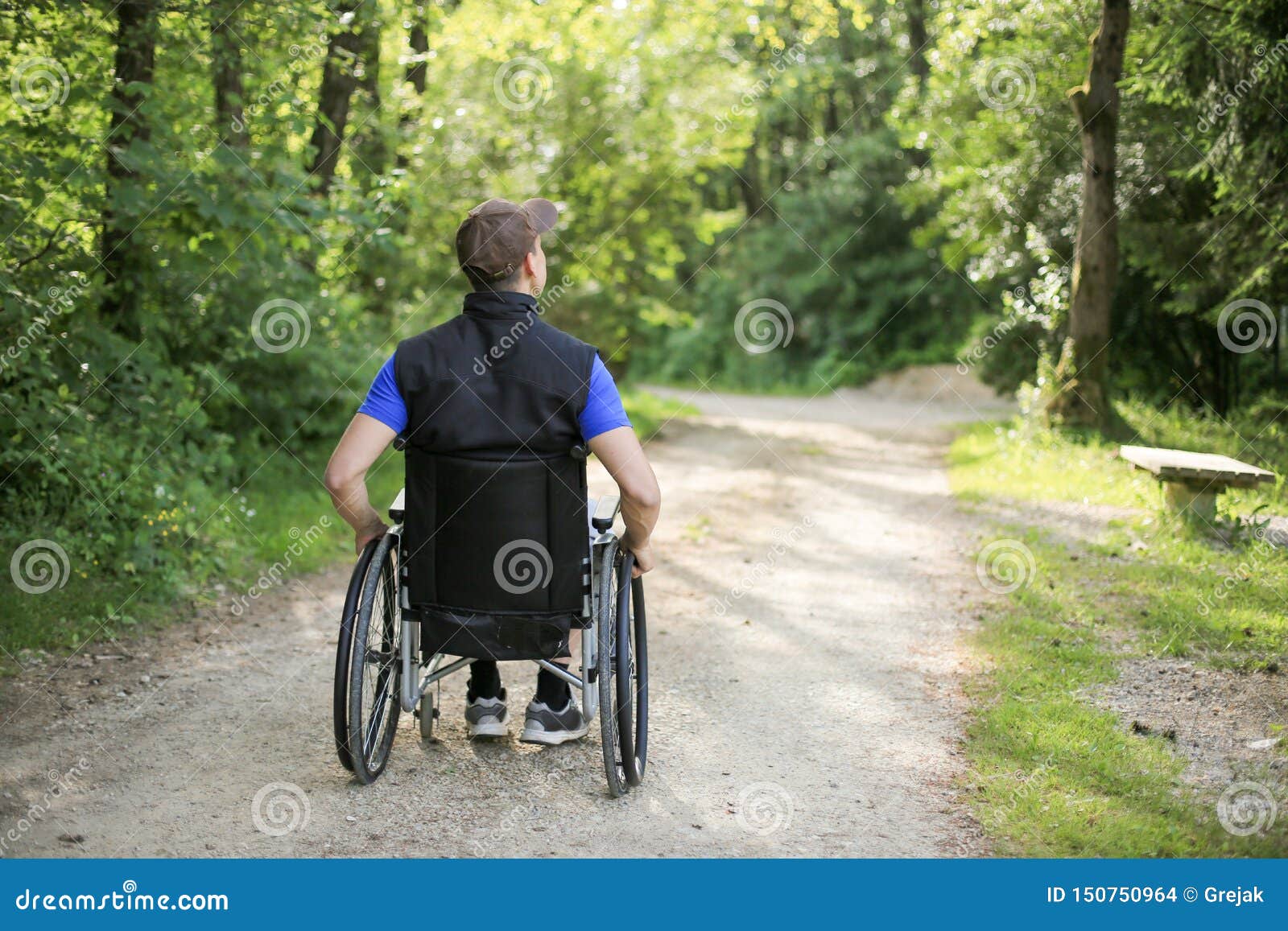 Disabled on in Nature Stock Photo - Image of independence, medicine: