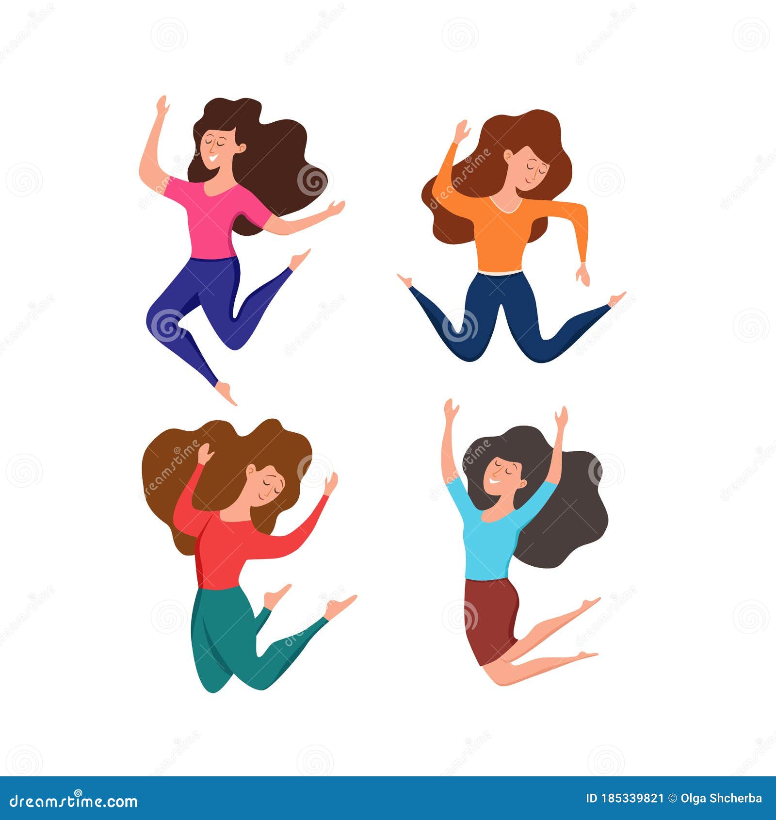 Little girls character set with different poses, gestures. Animation  constructor, front, back and side view. Can be used for topics like  childhood, daughter, kid Stock Vector | Adobe Stock