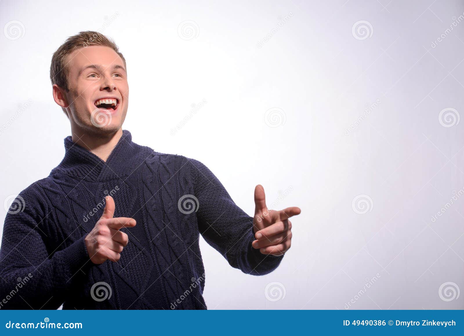 Happy Young Man Looking Surprisingly Stock Photo - Image of formalwear ...