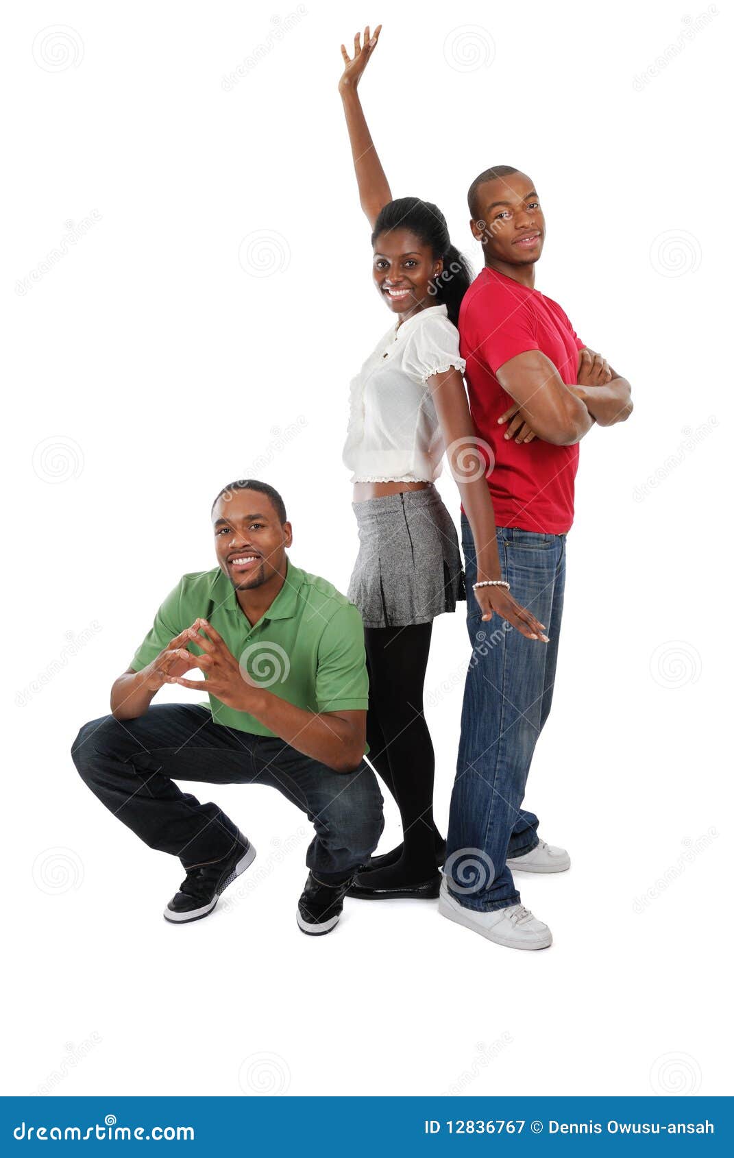 Happy young people stock image. Image of american, excitement - 12836767
