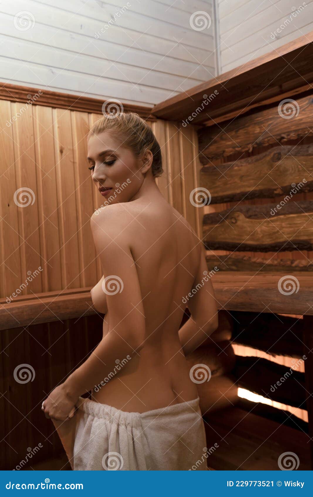 Topless sauna