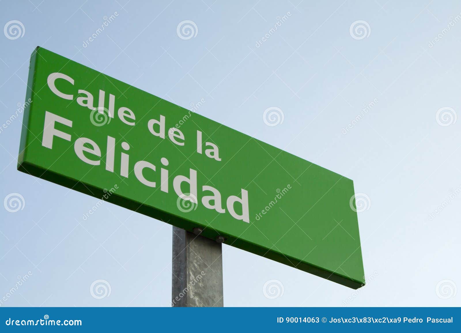 happyness street plate in spanish