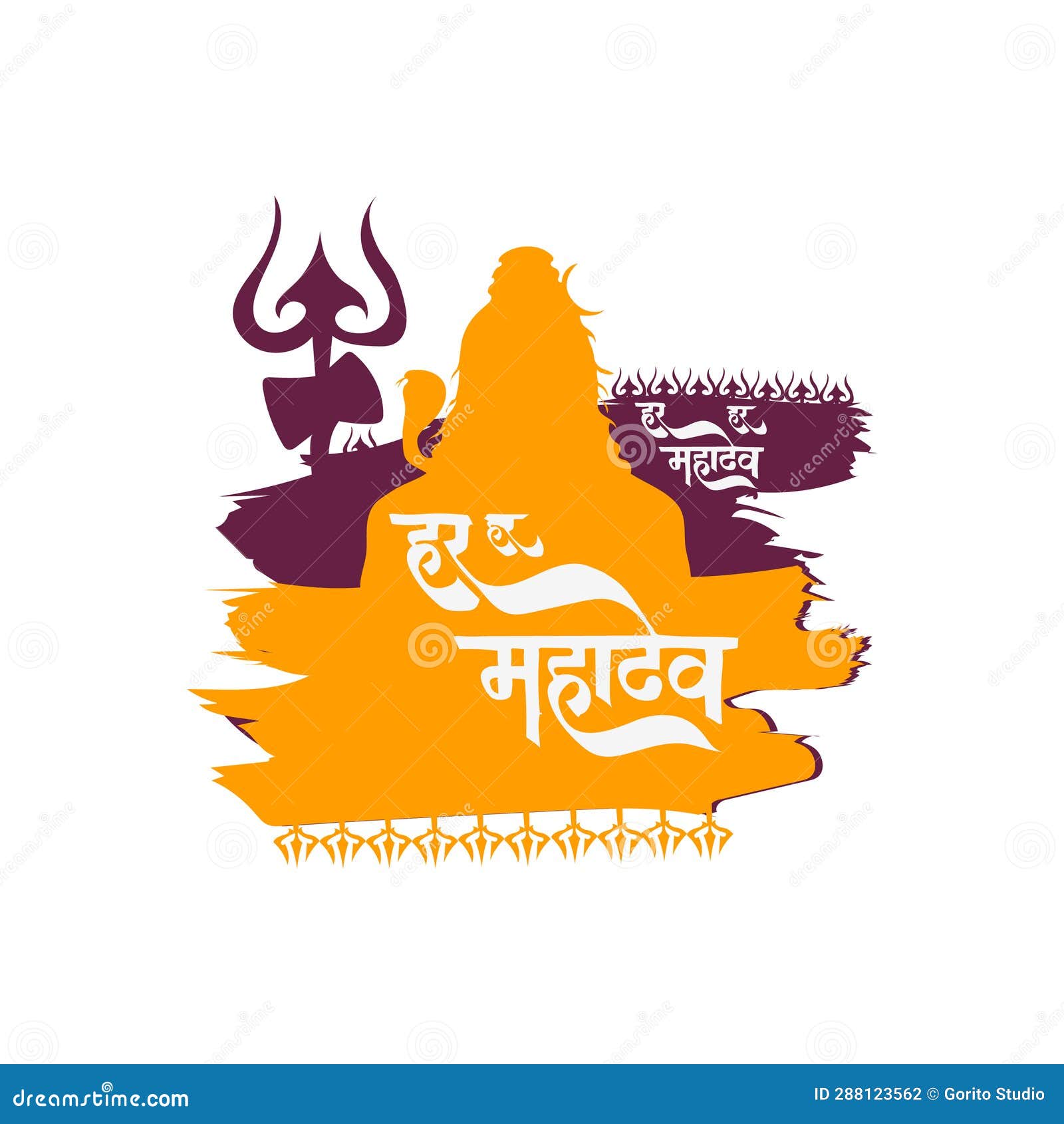 Drawing or sketch of lord shiva and parvati editable outline • wall  stickers spirituality, indian, india | myloview.com