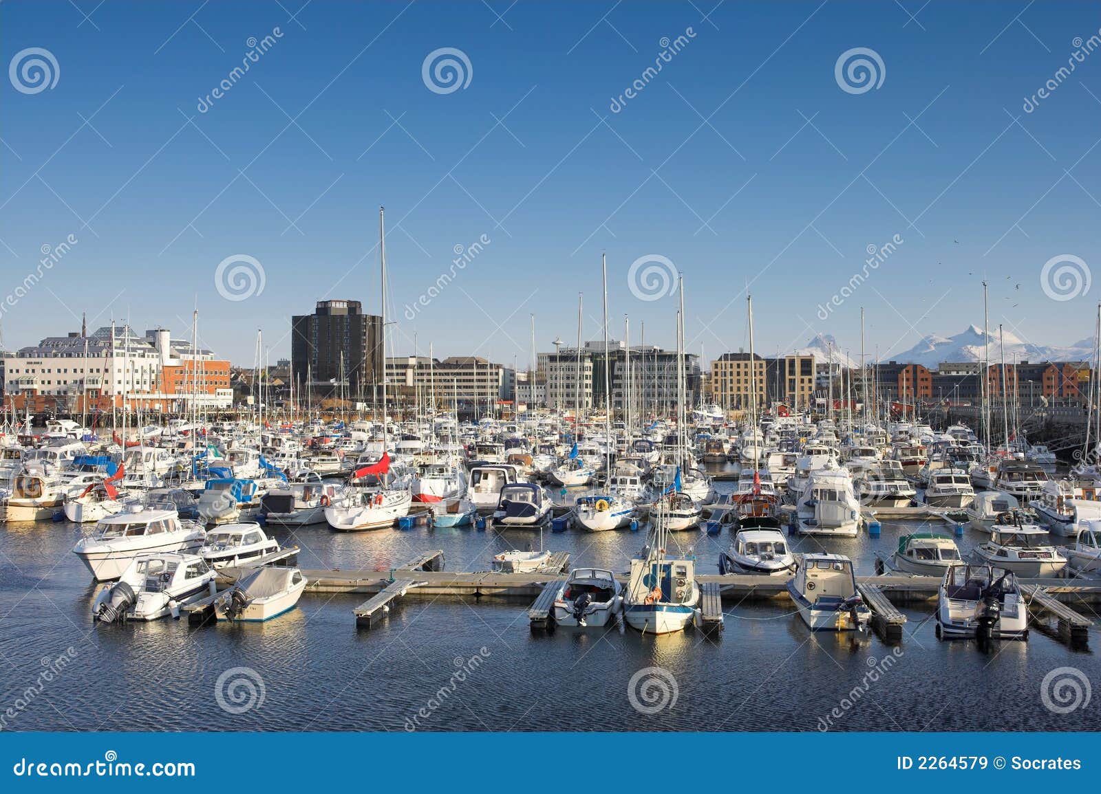 Harbor Of Bodo, Norway Royalty Free Stock Images - Image ...