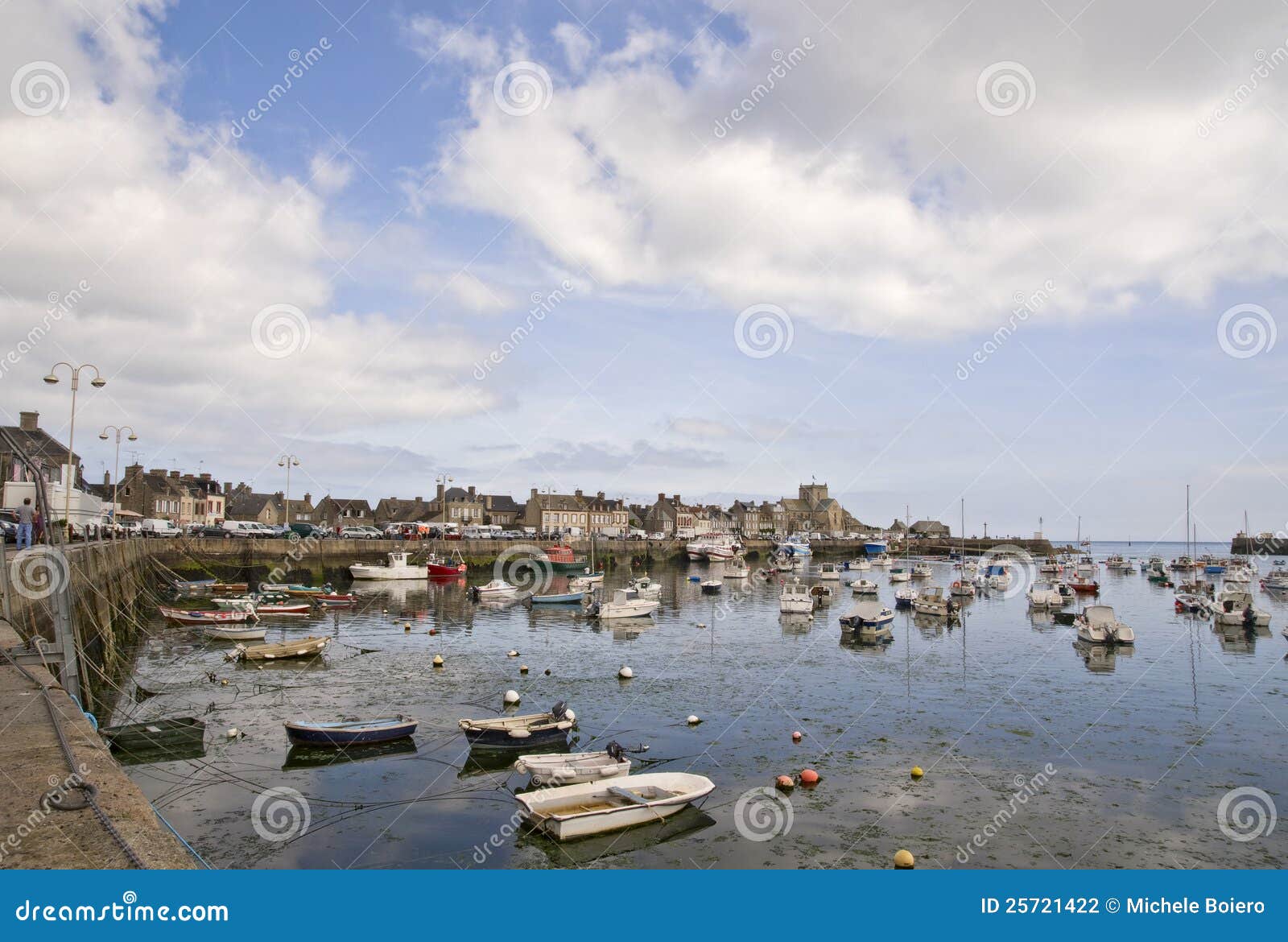 Harbor in Bretagne at Low Tide Time Stock Photo Image of beautiful