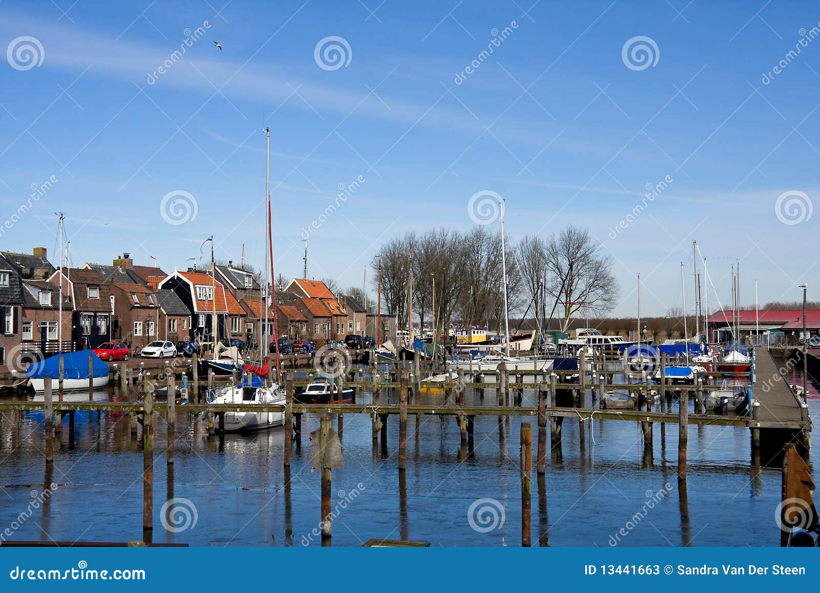 Harbor in the Netherlands stock image. Image of water 13441663