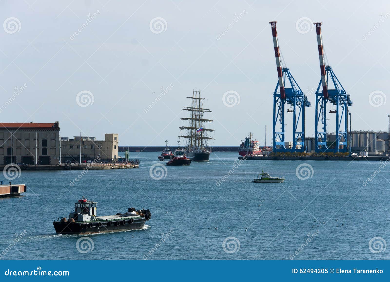 Harbour stock image. Image of float, towboat, genova 62494205