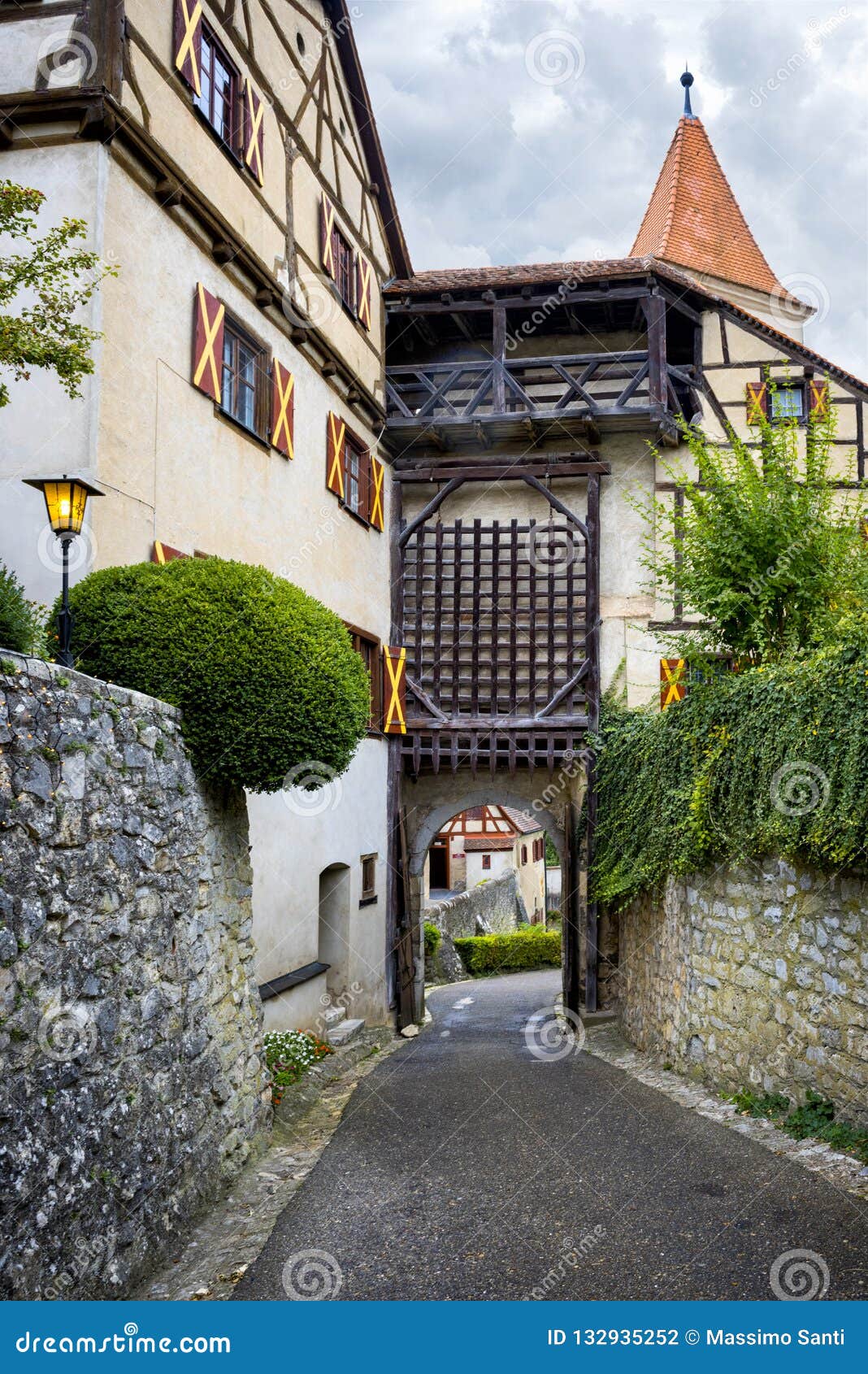 harburg - part of the interior of the harburg castle in bavaria, it is a part of the scenic route called `romantic road`. germany