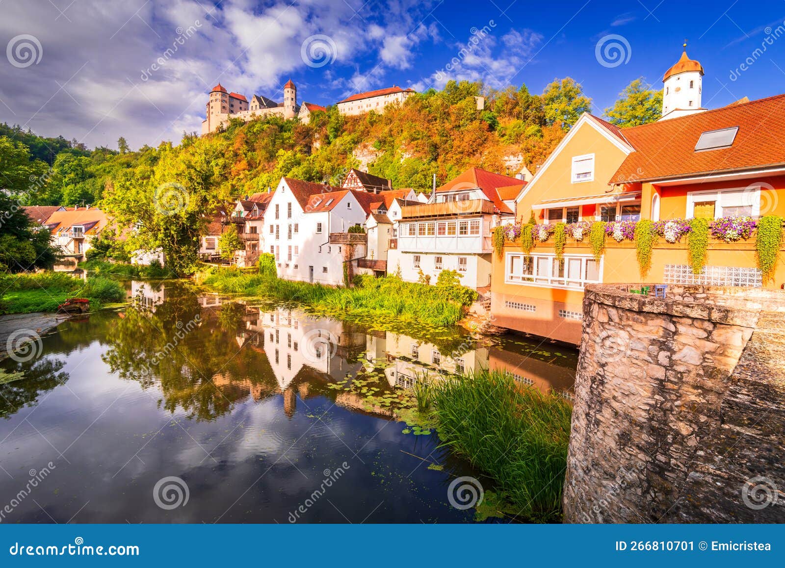 harburg, swabia. beautiful medieval village in historical bavaria, germany
