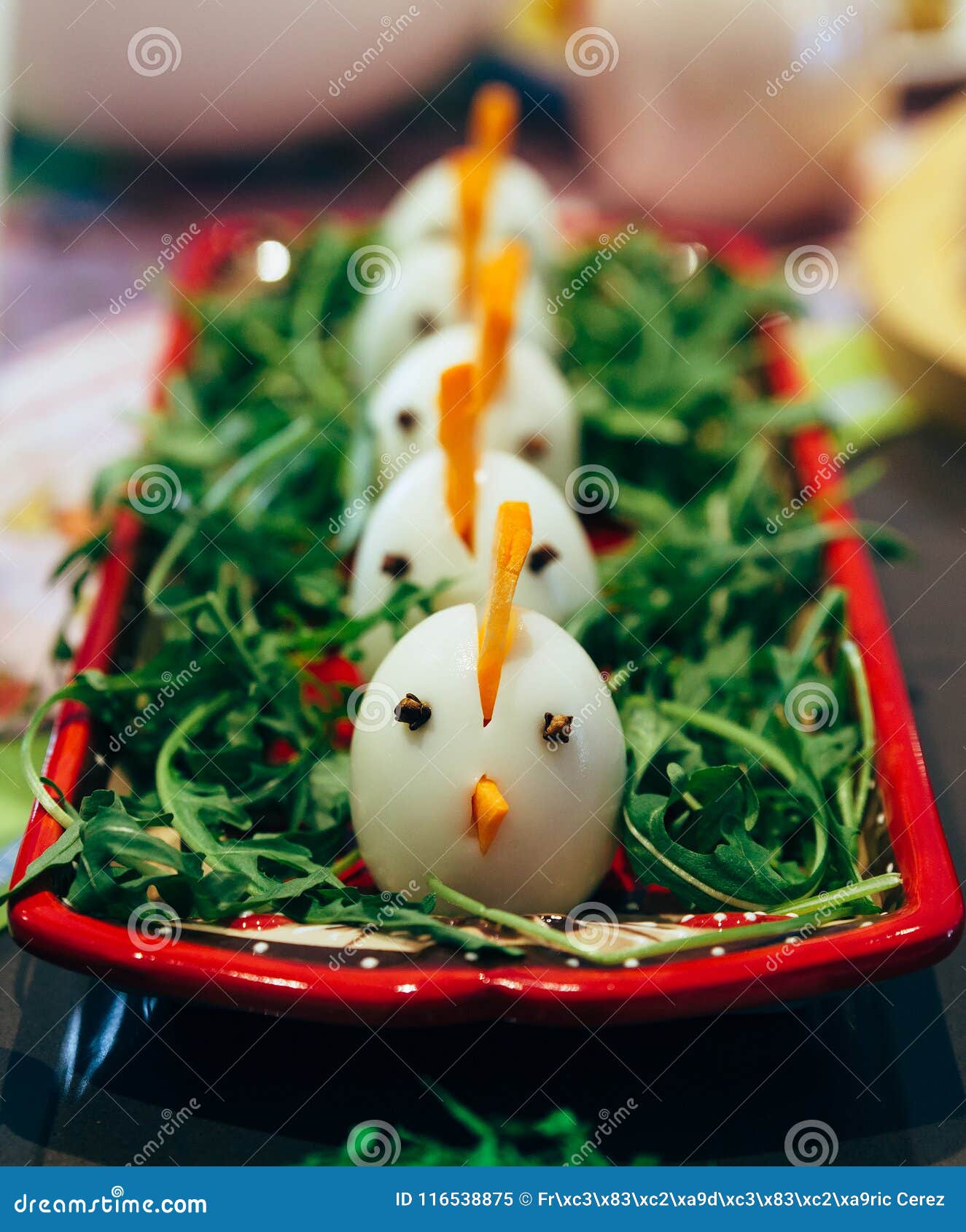 Hard boiled decorated eggs stock image. Image of dish 116538875