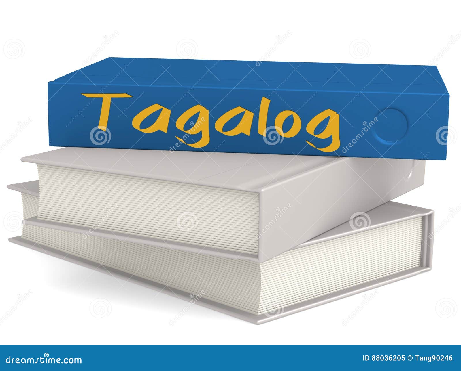 hard cover blue books with tagalog word