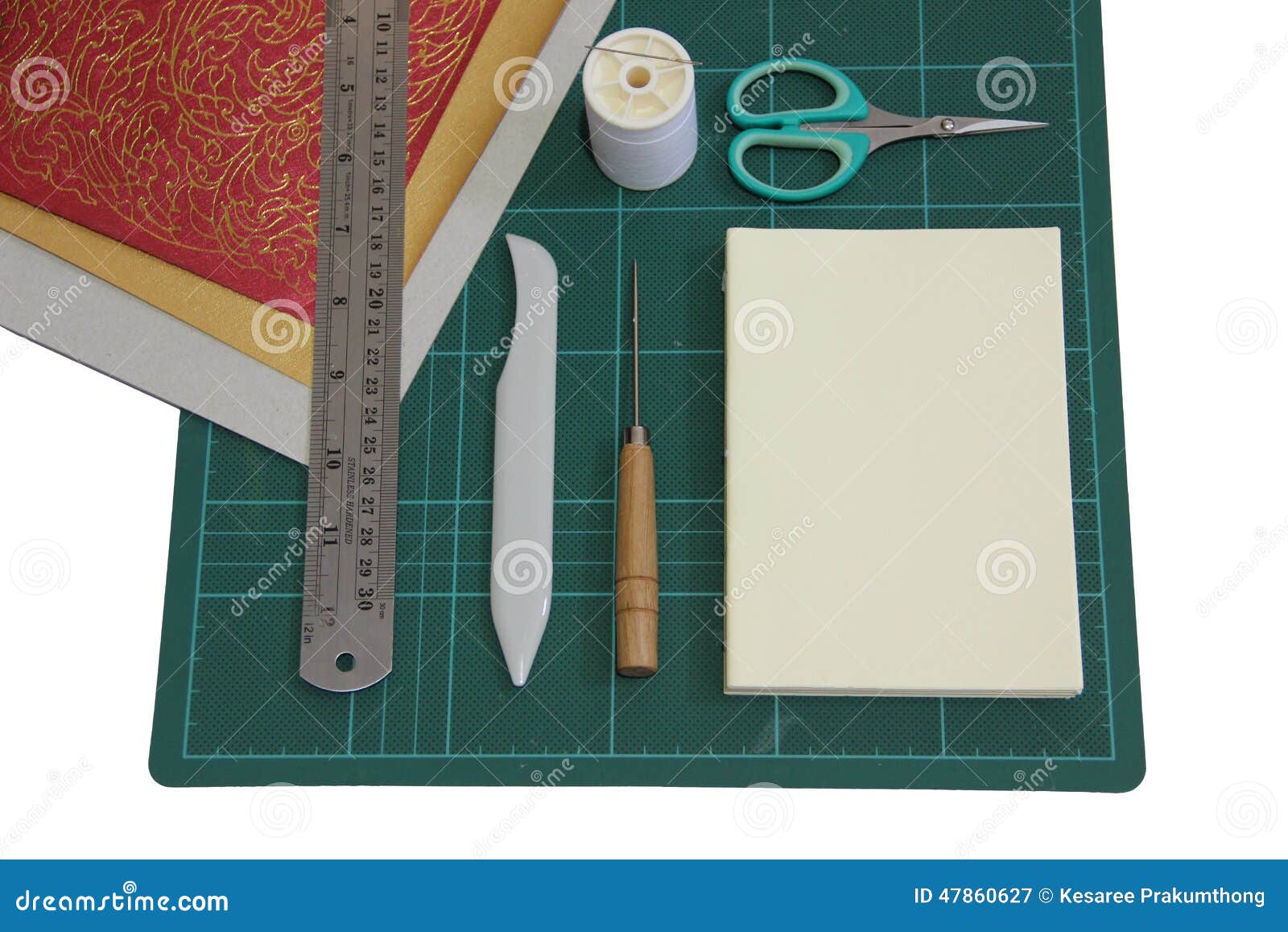 Hard Cover Book Binding Materials Stock Image - Image of textblock