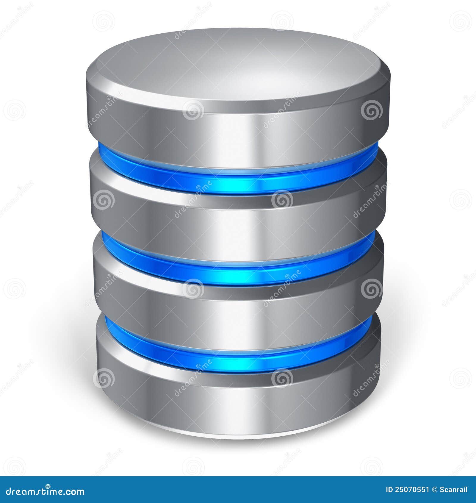 hard disk and database icon