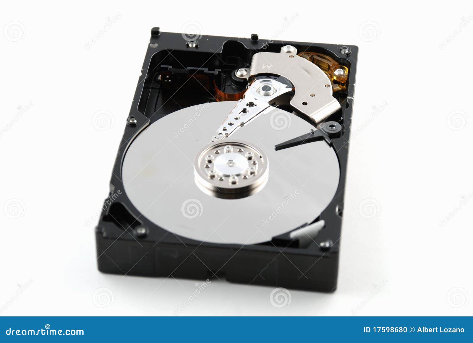 Hard drive interior stock photo. Image of hard, boards 17598680