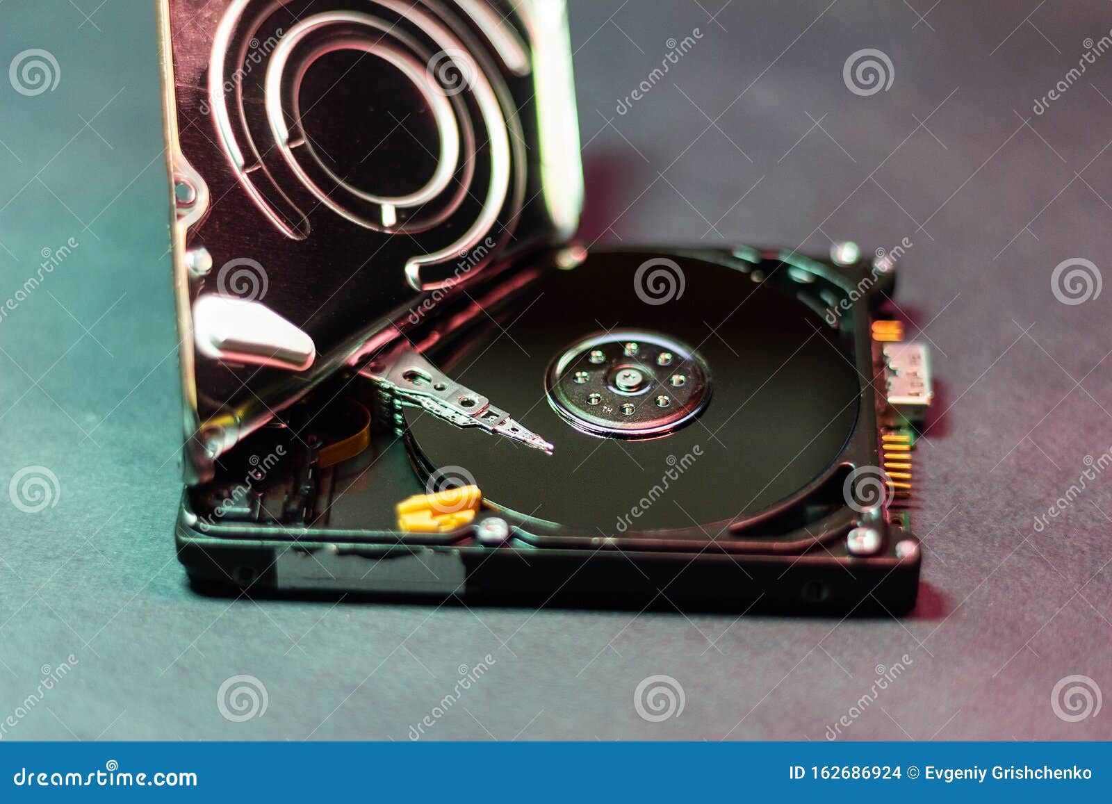 Hard Drive Reading and Write Data Open Memory Hdd Recovery Stock Photo
