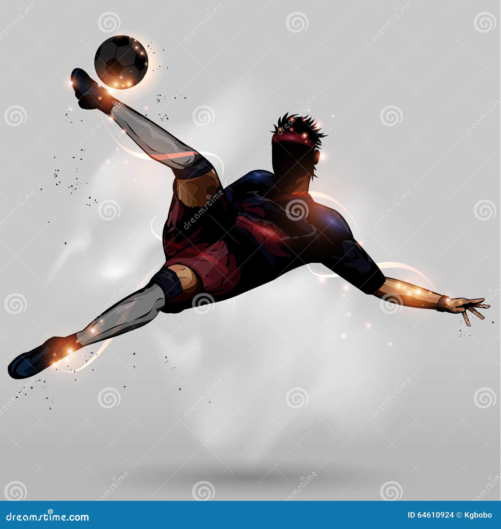 Hard over head kick stock vector. Illustration of championship 64610924