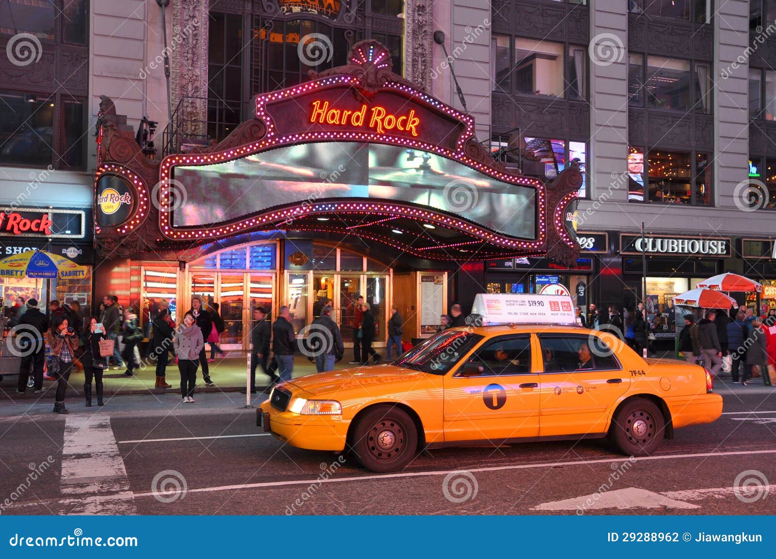 Hard Rock Cafe On Times Square New York City Editorial Photography Image Of Line Scenes