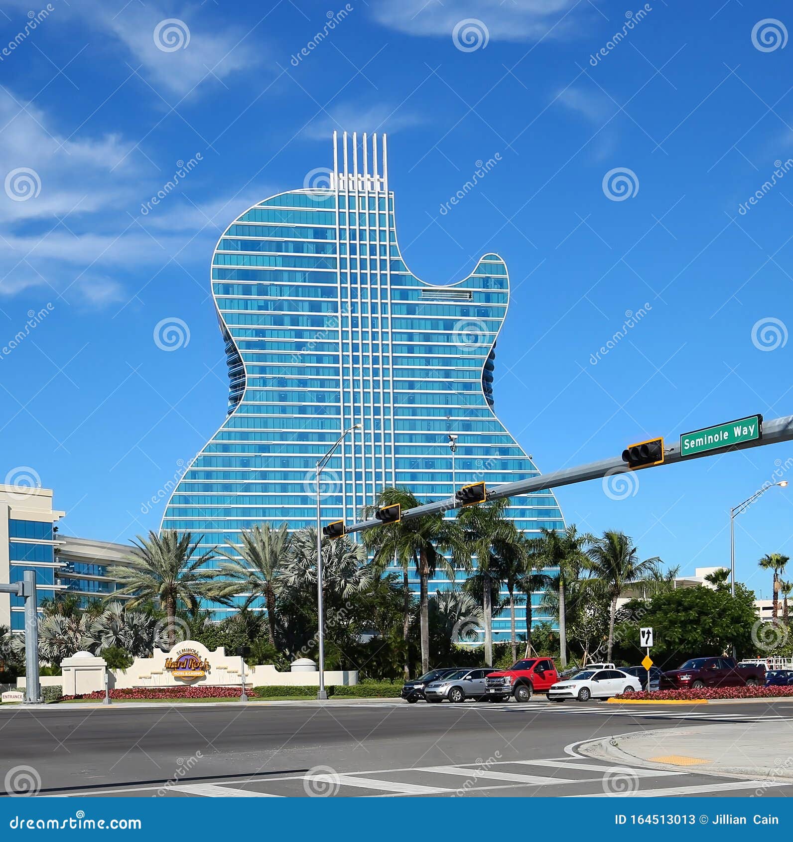 Hard Rock Guitar Hotel in Florida Editorial Stock Photo - Image of  entertainment, destination: 164513013