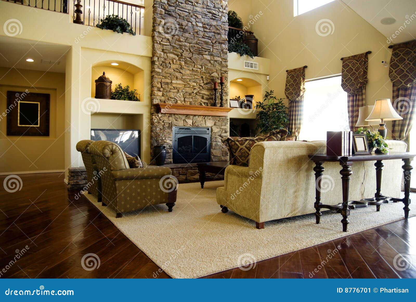 Hard Wood Flooring In Living Room Area Stock Image Image 8776701