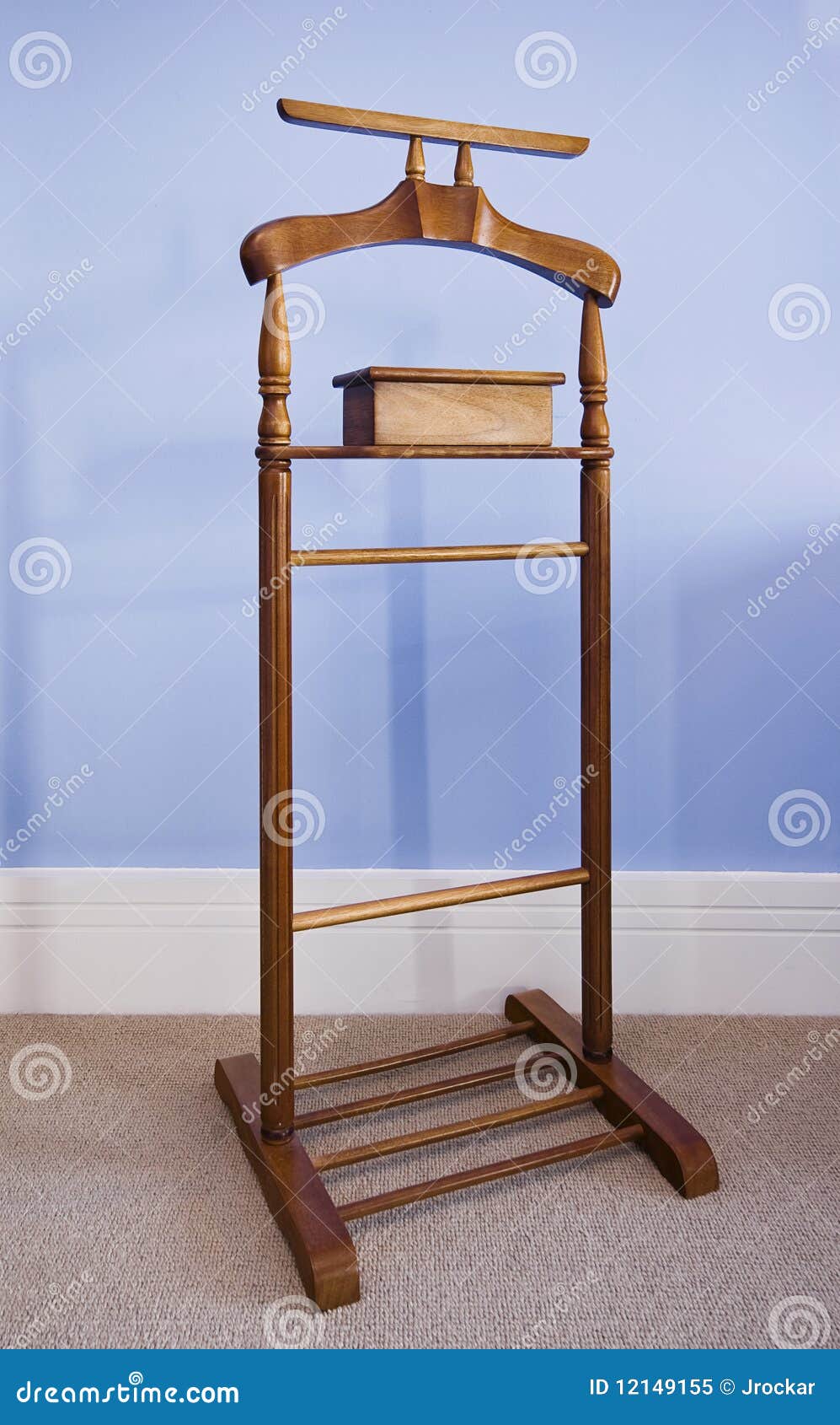 Hard wood hanger stock image. Image of vintage, wood 12149155