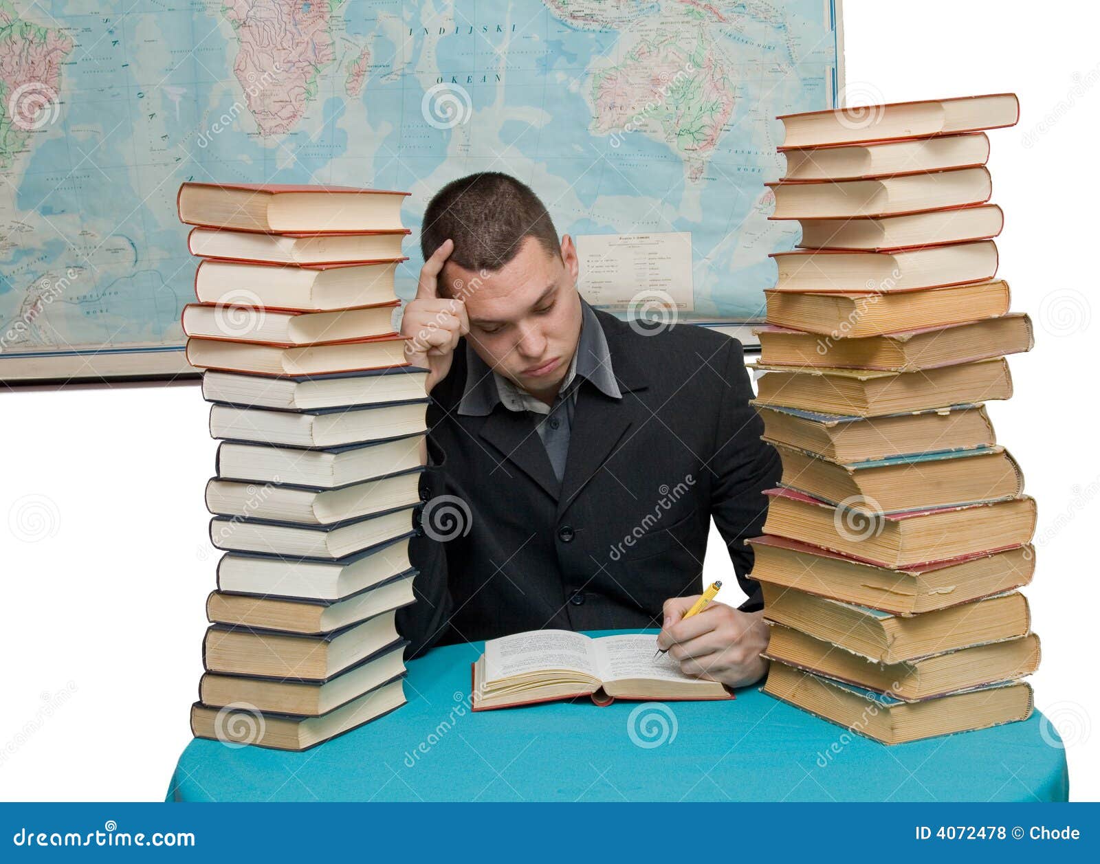 Hard working man stock photo. Image of culture, office - 4072478