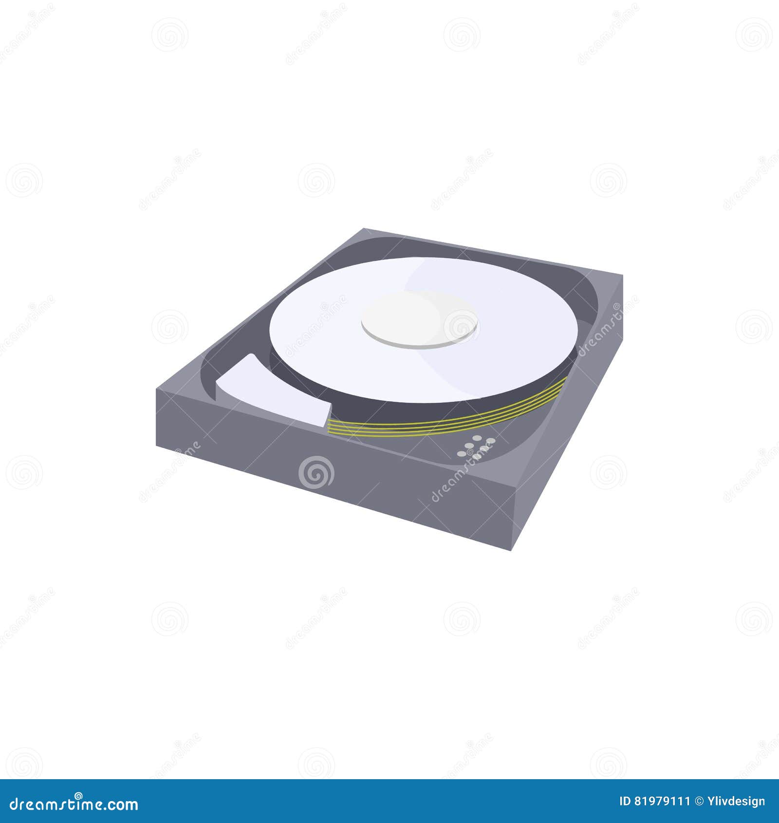 Harddisk Icon in Cartoon Style Stock Vector - Illustration of icon, database: 81979111 Harddisk Icon in Cartoon Style Stock Vector - Illustration of icon, database: 81979111