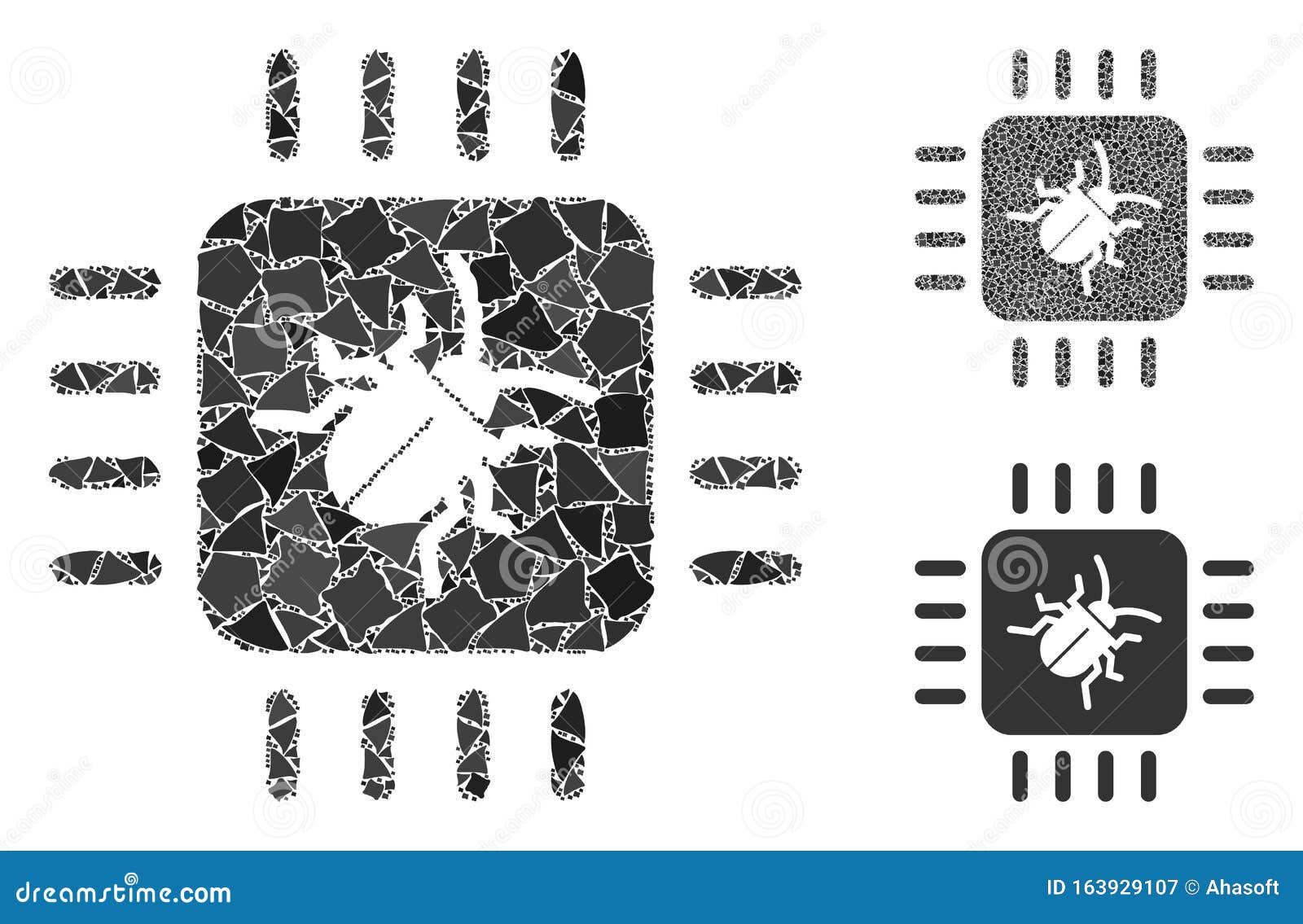 hardware bug composition icon of joggly s