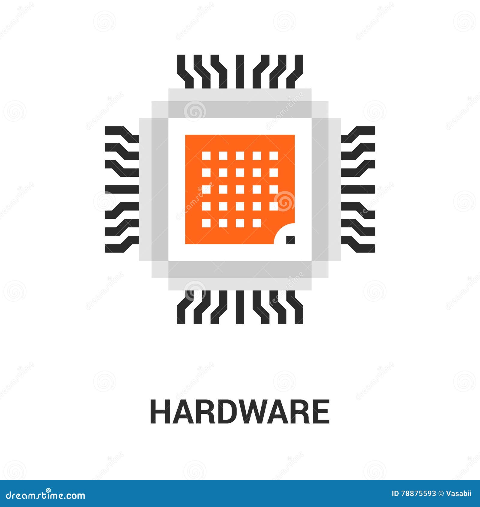 Hardware icon concept stock vector. Illustration of icon 78875593
