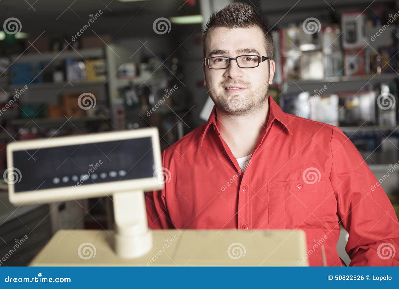Hardware store employee stock photo. Image of clerk, selling 50822526