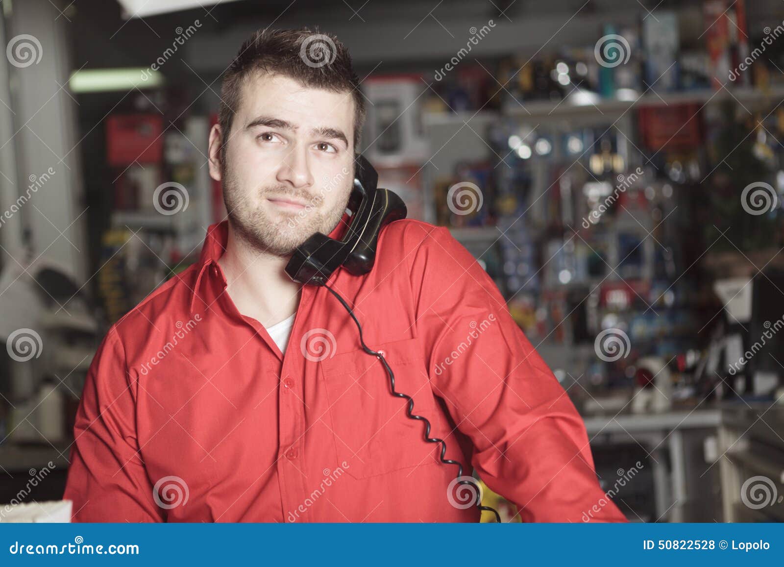 Hardware store employee stock photo. Image of pride, customer 50822528