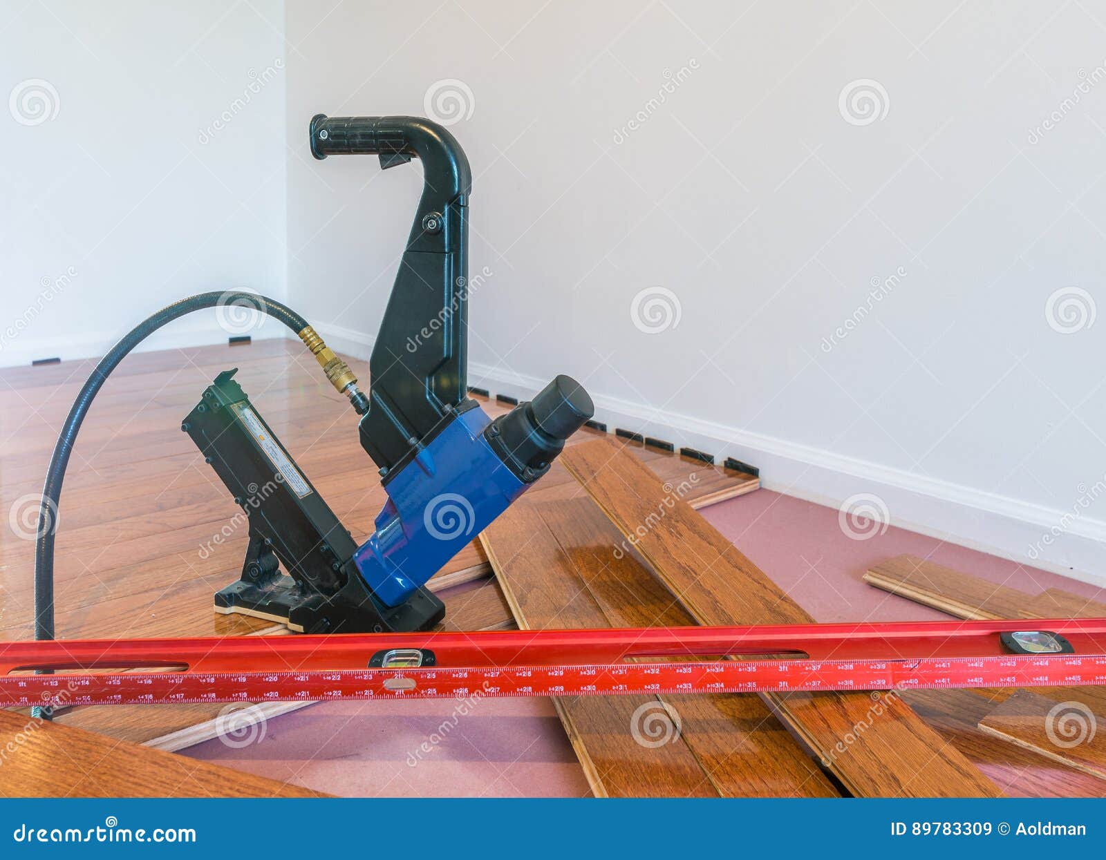 Hardwood Floor Installation Stock Image Image of laying, interior