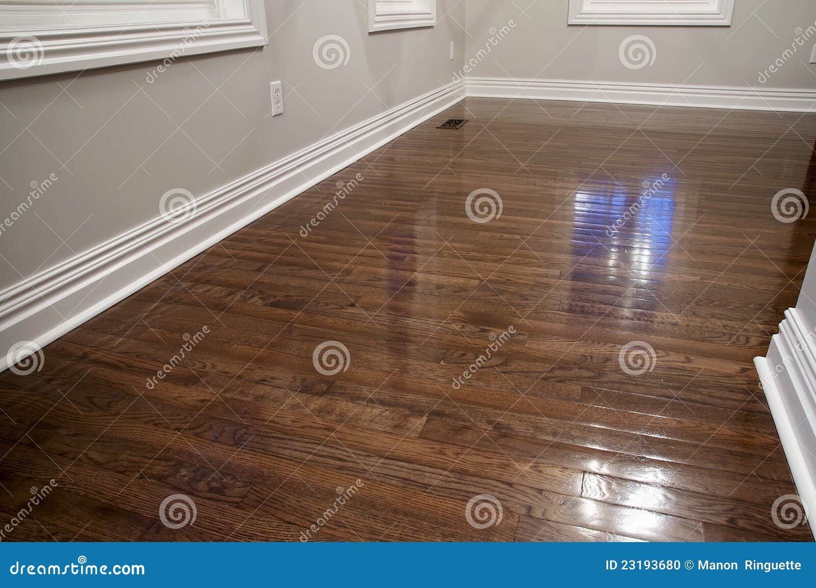 Hardwood Floors Refinished Stock Photo Image Of Empty