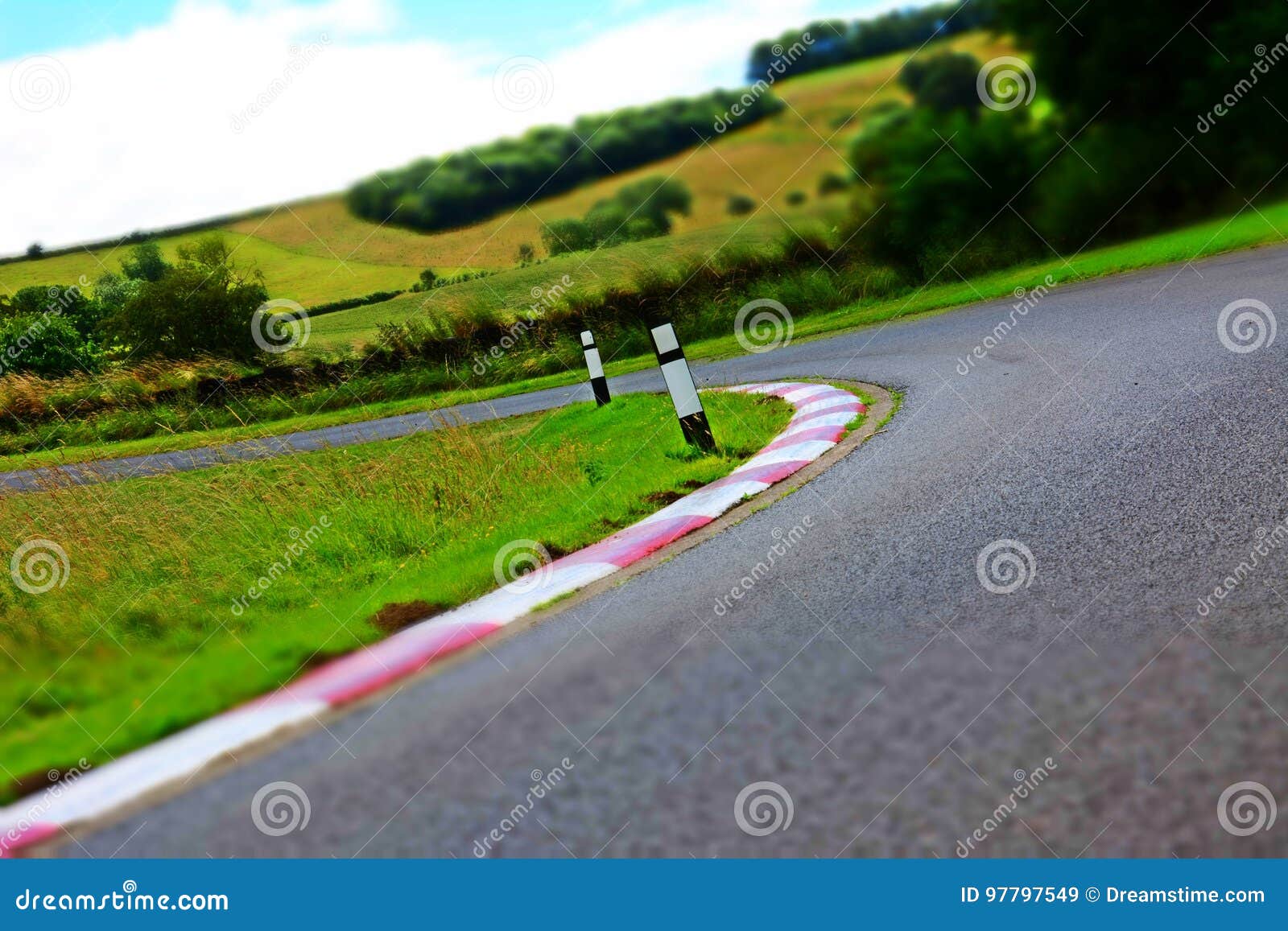 Harewood Race Track Chevron Corner Stock Image Image of racecar
